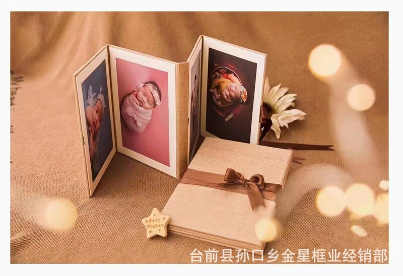 New Organ Book Baby Book Four-volume Handmade DYI Photo Album Insert 7-inch 4-link Combination Lala Book Set Table