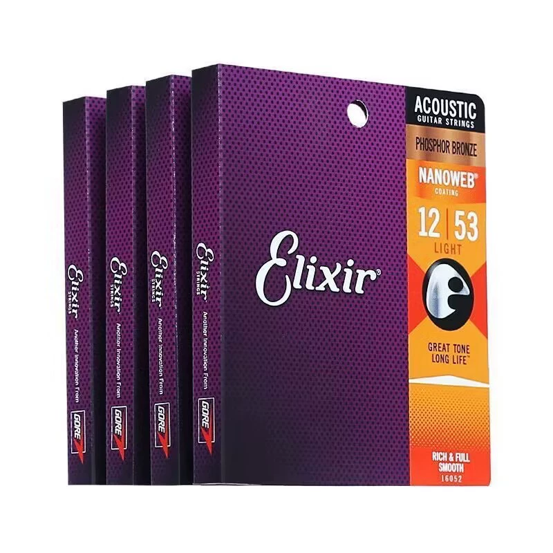 Guitar strings (Elix) for folk, electric & classical guitars, assorted gauges and model sets