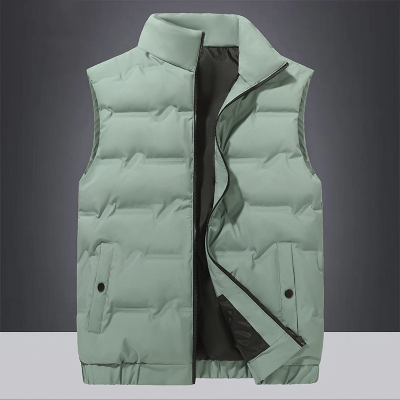 chaleco de plumón hombre invierno chaleco de plumón caliente ligero chaleco de tamaño grande para vestir chaqueta deportiva casual para hombres puede abrirse
