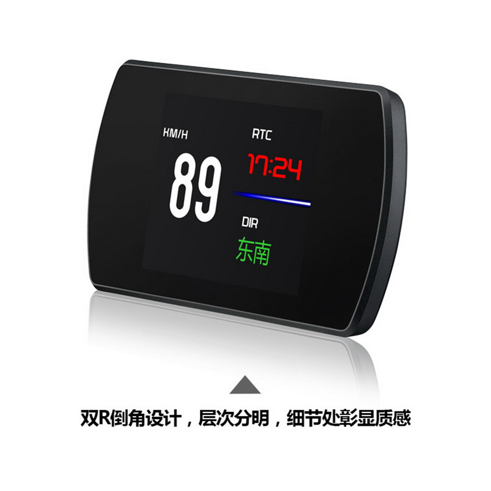 4.3inch Car HUD Head-Up Display GPS System Projection Speed Clock Low Voltage Alarm T800