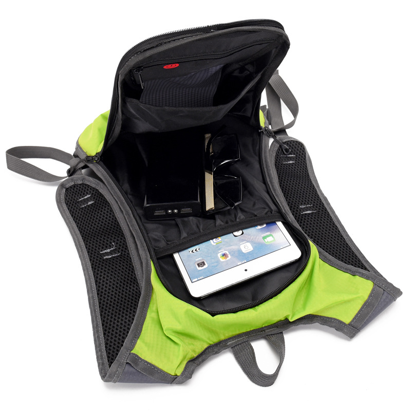 Bicicleta de control remoto inalámbrico LED luminoso advertencia mochila Luz de dirección mochila montar bolsa luminosa ciclismo mochila