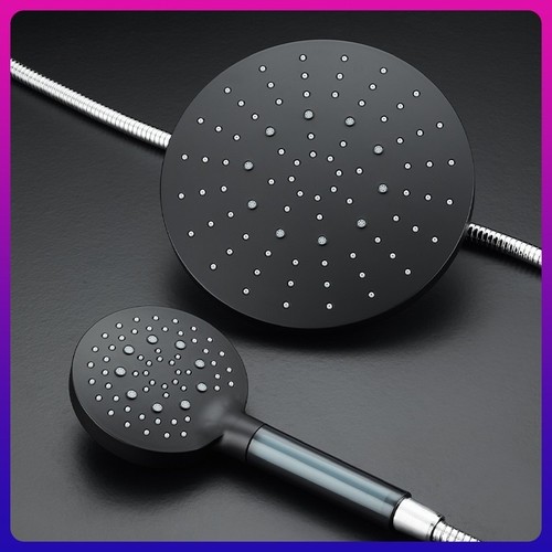 Manufacturer Wholesale Shower Head Spray Top Sprinkler Set Filter Cross-border Pressure Boost Handheld Simple Bathroom Single Head