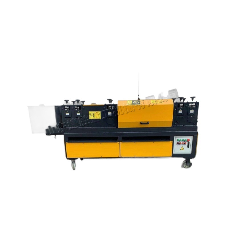 enderezador de tubería cuadrada deformación doblada máquina de desoxidamiento de tubería metálica horizontal enderezamiento de tubería cuadrada máquina de desoxidamiento y pintura integral