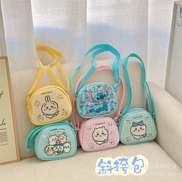 Cartoon Rab Cloth Crossbody Bag Giyka Wow Semi-Round Shoulder Bag Shoulder Bag Capibala Crossbody Bag