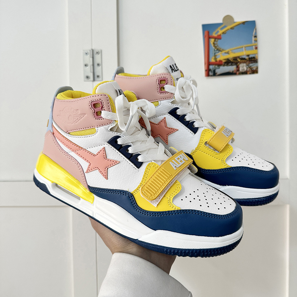 High top niche lightweight star air cushion board 2024 new spring versatile studt sports leisure shoes for _voghion.com