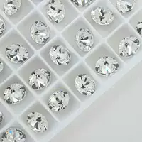 Прозрачный белый маникюрный бриллиант Swarovski серии 1088, супер-флэш, заостренное дно, флэш-кристалл, прозрачное украшение для ногтей, модные аксессуары