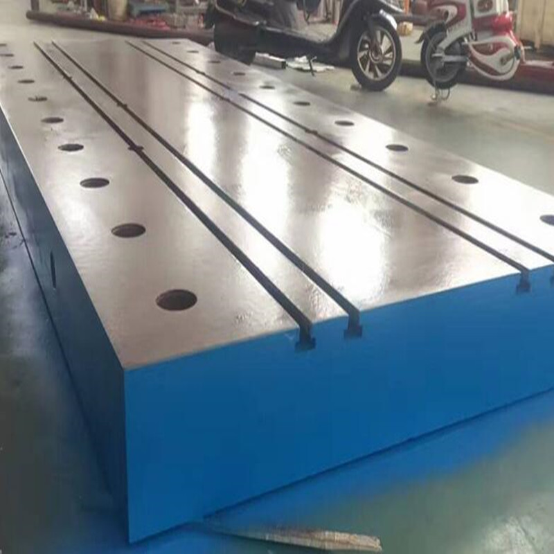 供应优质铸铁平板检验平台铆焊平台T型槽机床工作台厂家工期短