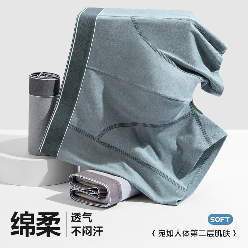 Hombre 95 algodón alargado deportivo anti-desgaste 10A antibacteriano entrepierna cintura pantera transpirable hombre pantalones planos