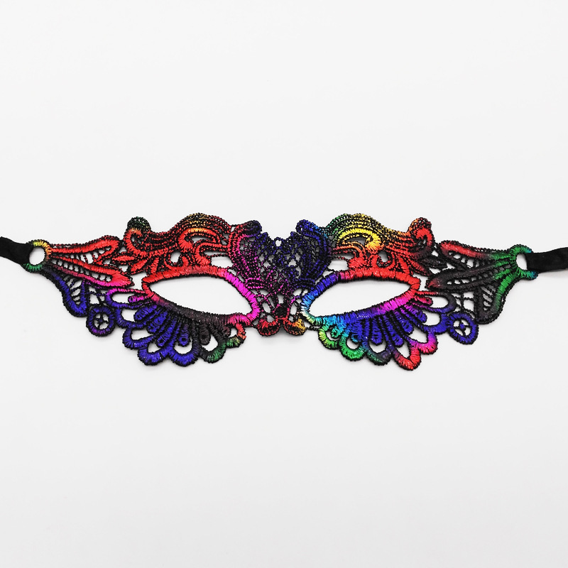 Máscaras de encaje transfronterizas, máscaras de encaje de fiestas de Halloween, máscaras de ojos especiales para carnaval de Halloween