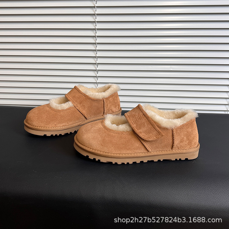 2026 Winter New Model Sangpo Snow Boots Mary Jane Cotton Shoes Women's Winter Outdoor Flat Fashion Boots 2026 Winter New Model Sangpo Snow Boots Mary Jane Cotton Shoes Women's Winter Outdoor Flat Fashion Boots