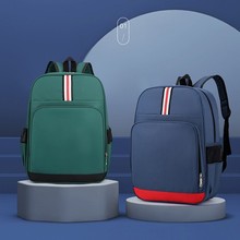 小学生书包英伦风撞色校园儿童书包厂家设计印字背包