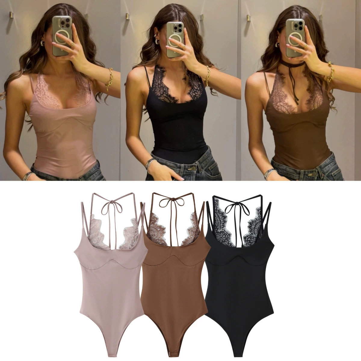 Кросс-граничная европейская и американская женская одежда с AliExpress горячий спрос водорослеобразный кружевной гипюр с воротником-водолазкой комбинезон