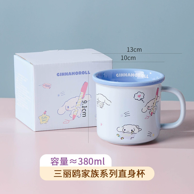 Керамическая кружка Sanrio милый мультфильм мальчики и девочки чашка для питья детская чашка на завтрак подарок