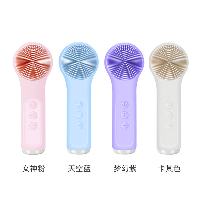 跨境新款硅胶洗脸仪毛孔清洁器洁面仪洗脸神器深层清洁电动洗脸刷|undefined