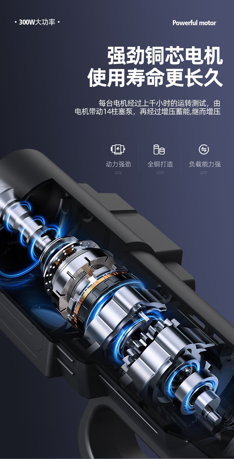 New High-Pressure Car Wash Water Gun Household Rechargeable Lithium Battery Car Wash Water Gun Portable Powerful Booster Car Wash Machine Wholesale