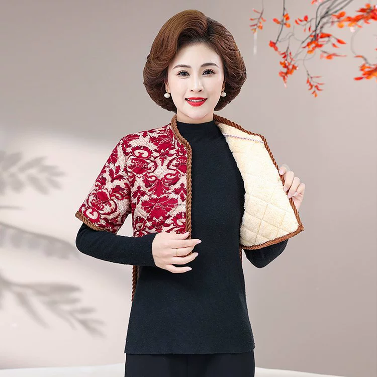 Мама одежда женская с кашемировыми рукавами и короткими рукавами