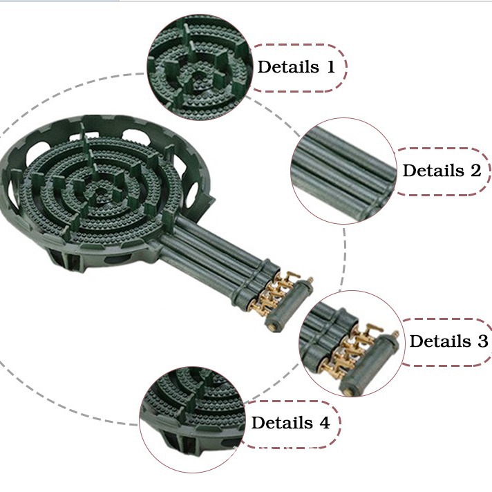 Estufas de gas portátiles de hierro fundido porosas estufas de camping estufas de gas portátiles de hierro fundido porosas
