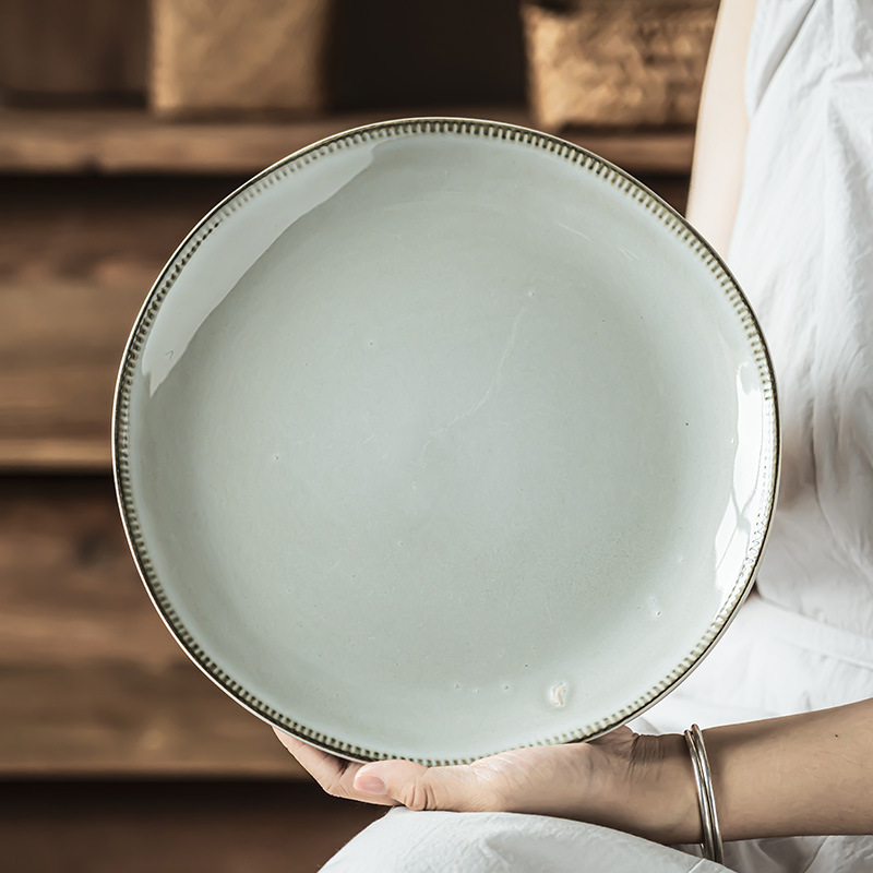 Platos de cerámica de alta calidad, platos de carne, platos de pasta, platos de platos para el hogar, platos de platos