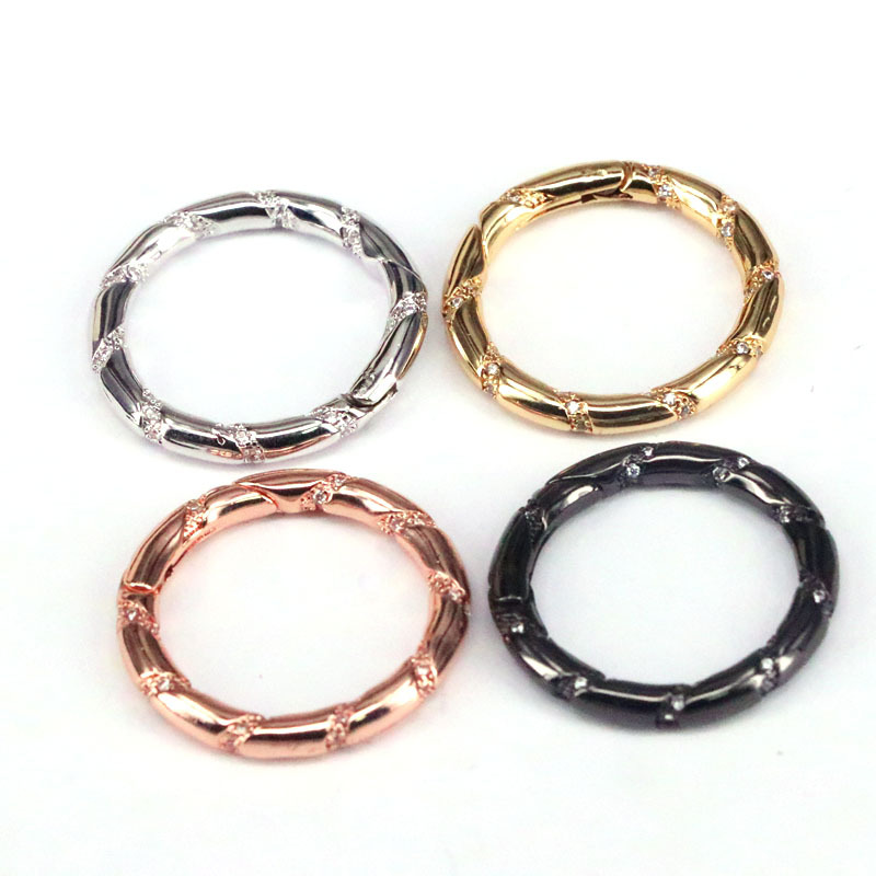 new style ring bamboo opening keychain spring buckle jewelry accessoriespicture1