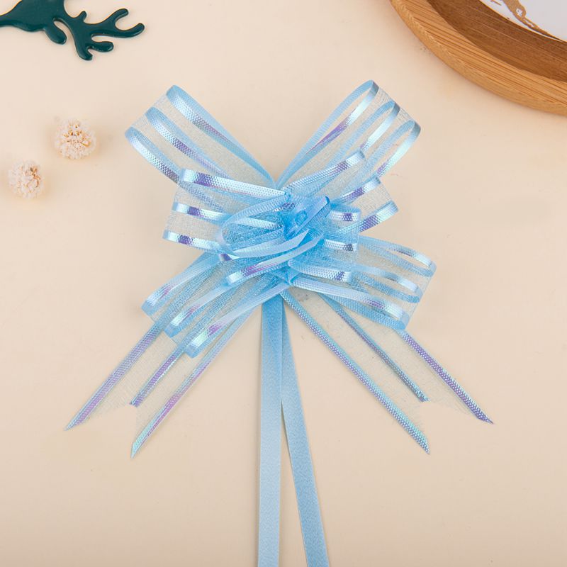 Transfronterizo 18 hilo de nieve dibujado a mano flor arco regalo caja regalo cumpleaños vacaciones pastel boda cinta