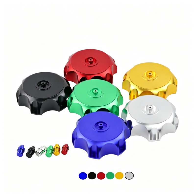 Motorcycle Modified Aluminum Alloy Hexagonal Fuel Tank Cap Apollo Little Flying Eagle Yue 50 70Cc 90Cc 110Cc