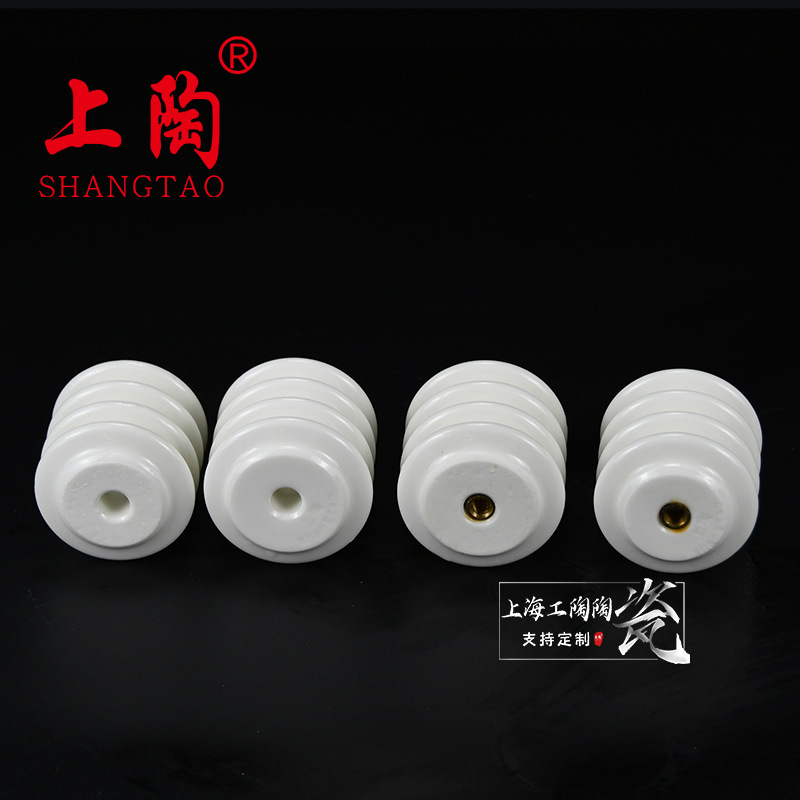 优质干压波纹绝缘子 高频陶瓷 上釉绝缘陶瓷瓶 强度高硬度高