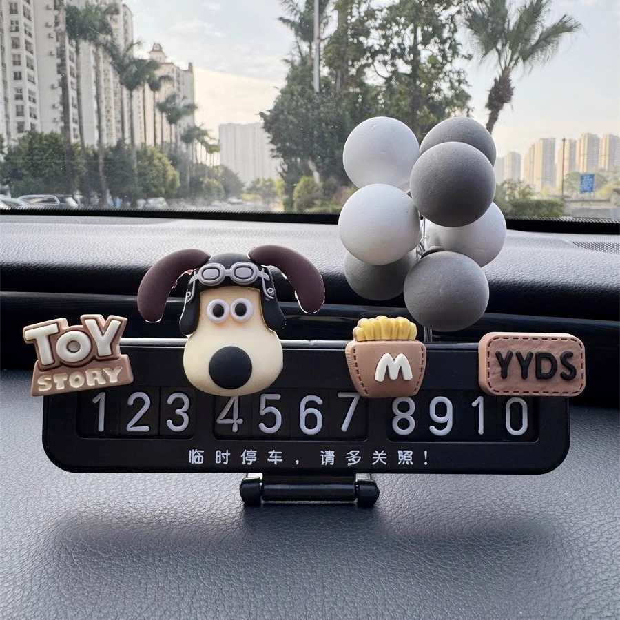 Placas de estacionamiento temporales parejas de hombres y mujeres charlando en línea de automóviles famosos tarjetas telefónicas de dibujos animados adorables adornos de automóviles