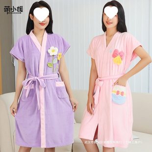 Bath Towel Women's Household 2025 New Style Cotton Cotton Absorbent Wearing Adult Bath Towel Bathrobe Style Bath Skirt