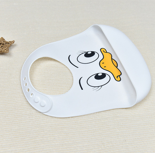 Silicone baby eating bib three-dimensional waterproof super soft food bib for children large saliva bag no wash