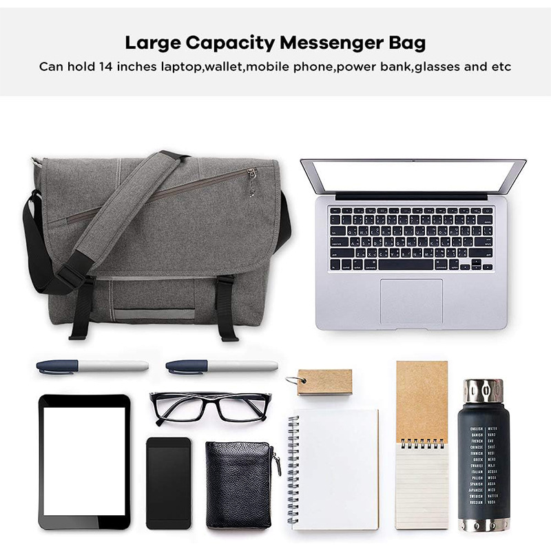 Bsci Manufacturer Crossbody Shoulder Bag Oxford Cloth Waterproof High-End Messenger Bag Large Capacity Business Tablet Bag