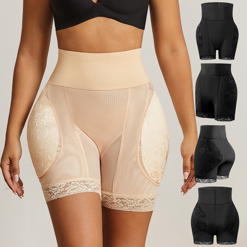 Customized Mesh Breathable High-Waist Tummy Control Pants Boxer Safety Pants Anti-Exposure Body Shaping Garments Fake Butt Lifting Pants