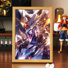 ガンダムライトペインティング男の子の誕生日プレゼントカップルクリエイティブハイエンドナイトライト装飾画アニメーションライトペインティング