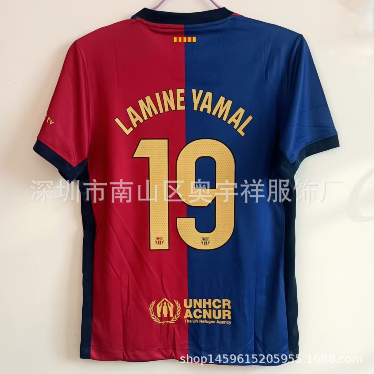 Nike x FC Barcelona 2024/25 Home Lamine Yamal #19 Jersey Blue/Red