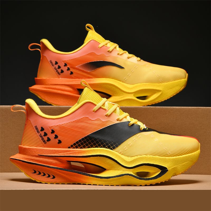Men's and Women's Professional Racing Running Shoes for Couples, Lightweight, Rebounding, Cushioning, Breathable, Shock-Absorbing Training Sports Running Shoes