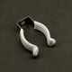 T8 stainless steel dipping buckle U-shaped fluorescent lamp tube fixing clip 201 thickened plastic coated waterproof anti-rust clip