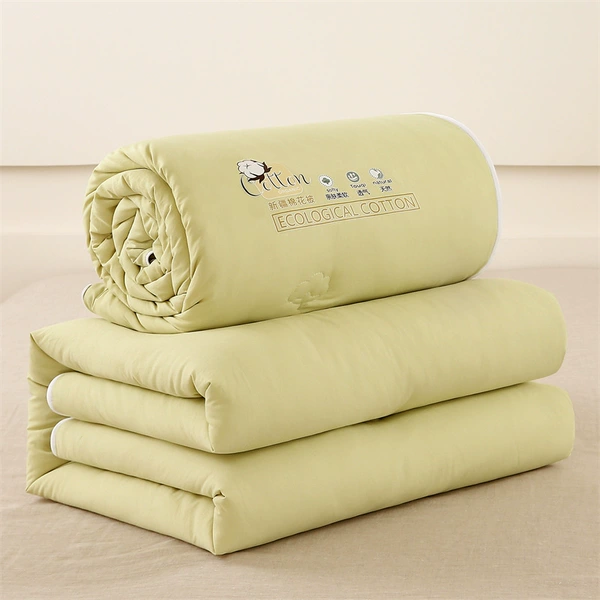 Cotton quilt - mother-in-law quilt - milk green