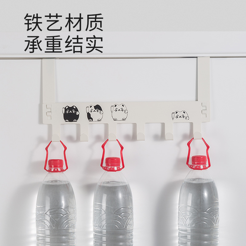 Puerta sin costuras gancho trasero hogar ponche-libre dormitorio estante de la puerta colgante de pared creativo fila percha