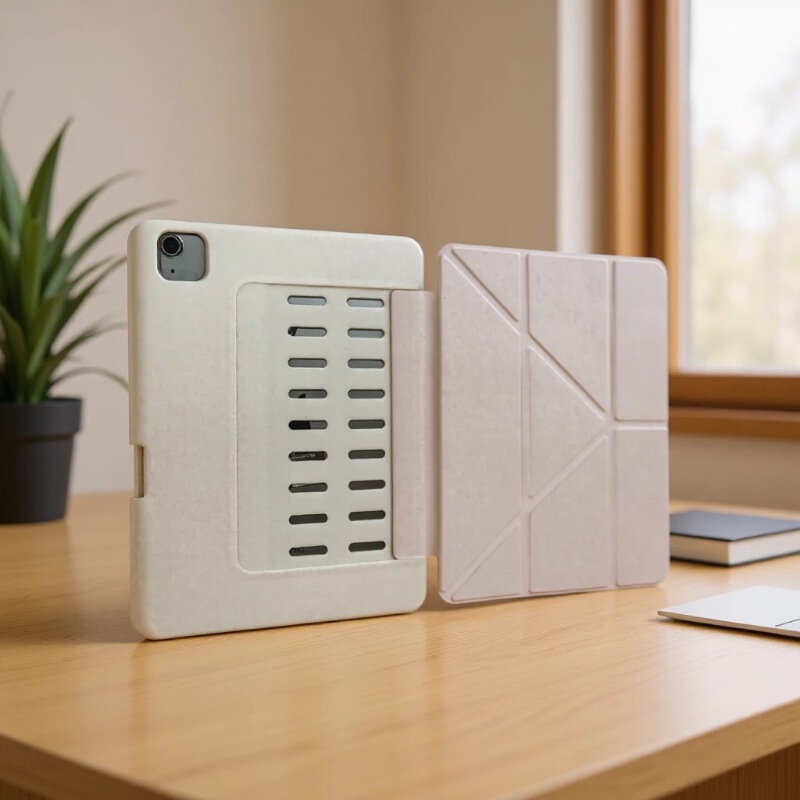 Customized iPad Protective Case Tablet Case Air6 with Pen Slot Y-Fold 10.9A16 Hollowed Out Heat Dissipation Ipad11 Protective Case Customized iPad Protective Case Tablet Case Air6 with Pen Slot Y-Fold 10.9A16 Hollowed Out Heat Dissipation Ipad11 Protective Case