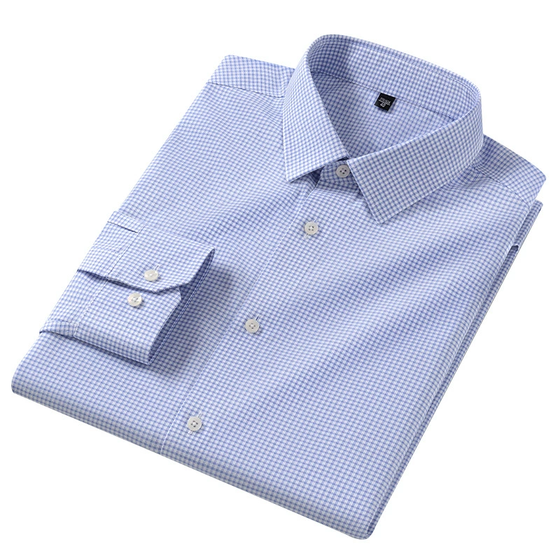 Сорочка мужская DP, рубашка классическая серии S, хлопок с wrinkle-resistant, длинный рукав, размеры 38–45