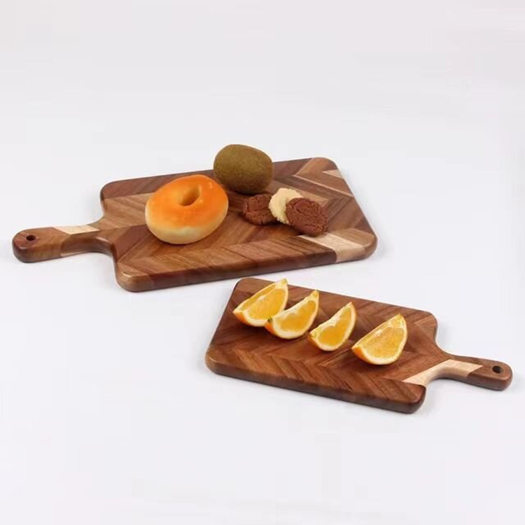 Madera maciza transfronteriza, tabla de cortar de madera de Acacia, tabla de cortar de frutas domésticas, tabla de cortar de madera, tabla de cortar de madera, empalme, tabla de cortar de alimentos suplementarios, madera
