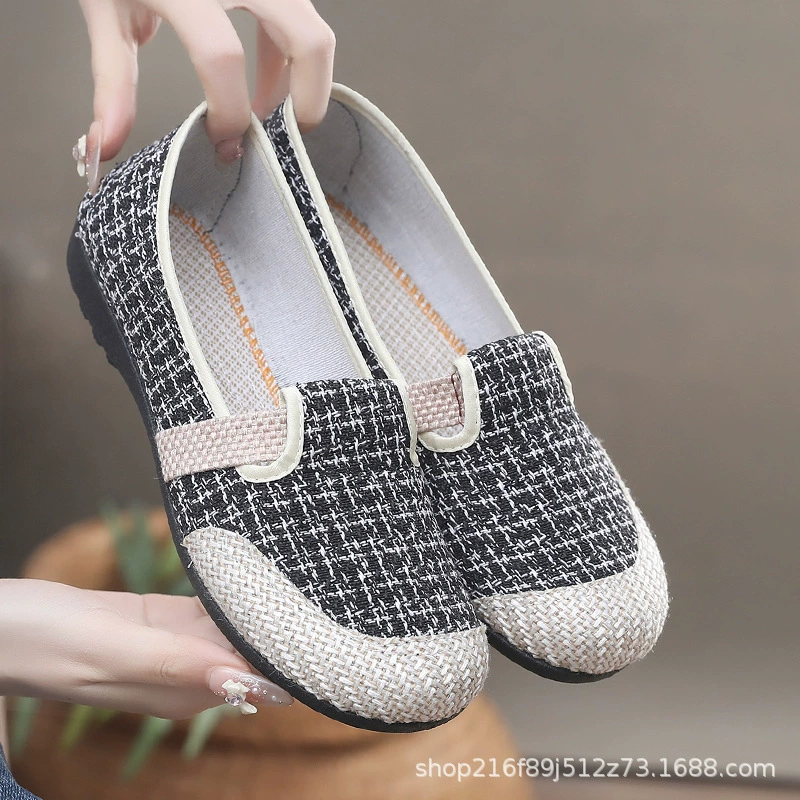 Слипоны, обувь, туфли с бабочкой для отдыха для мамы, стиль Chanel, для людей среднего возраста