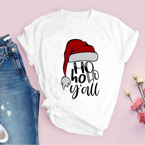 2024 Independent Site Cross-Border JOOM Short-Sleeve AliExpress Amazon Christmas TEMU Unisex WISH European & American Style T-Shirts 2