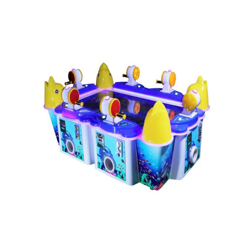 厂家批发新款6人·海洋钓鱼投币游戏机儿童电玩城彩票扭蛋拍拍乐|ms