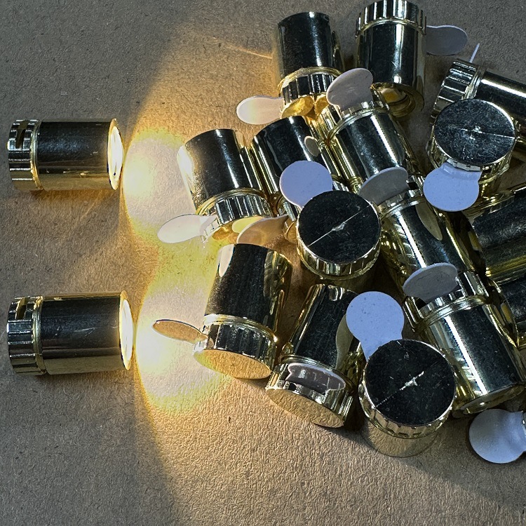 Petite LED électronique colorée électroplaquée à lumière blanche, accessoires lumineux faits main pour enfants, mini rotative_voghion.com