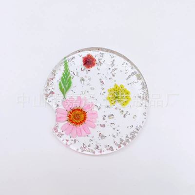 Mat Resin Car Cross-Border Round | Other Automotive Interior Supplies - 6605cm-pink-yellow