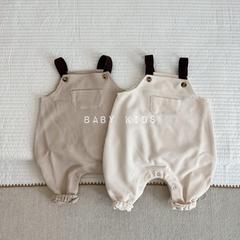 春季男女寶寶百搭外穿哈衣褲子嬰幼兒洋氣連體衣背帶褲0038A033