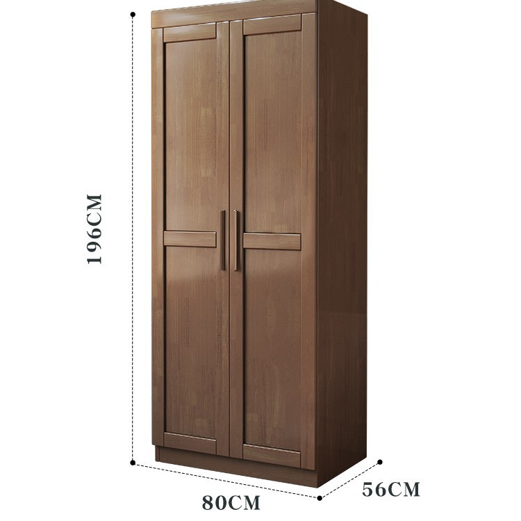 Armario de madera maciza nórdica pequeño apartamento armario de piso de dormitorio moderno minimalista multi-puerta gabinete de madera maciza image 9