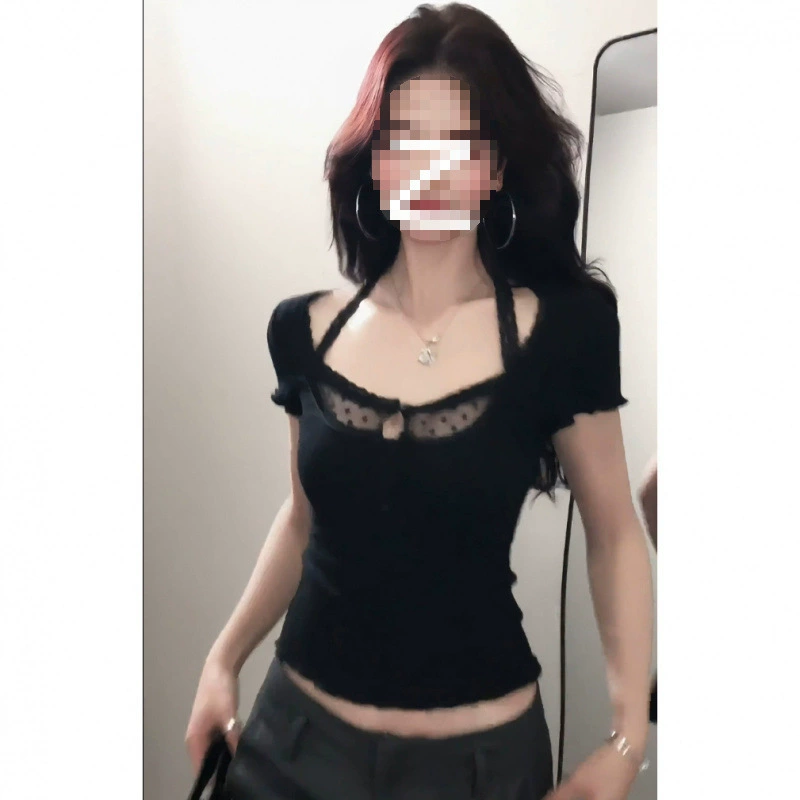 Женский топ на бретельках больших размеров в стиле Pure Lust, женская летняя новая дизайнерская сексуальная футболка с короткими рукавами ins