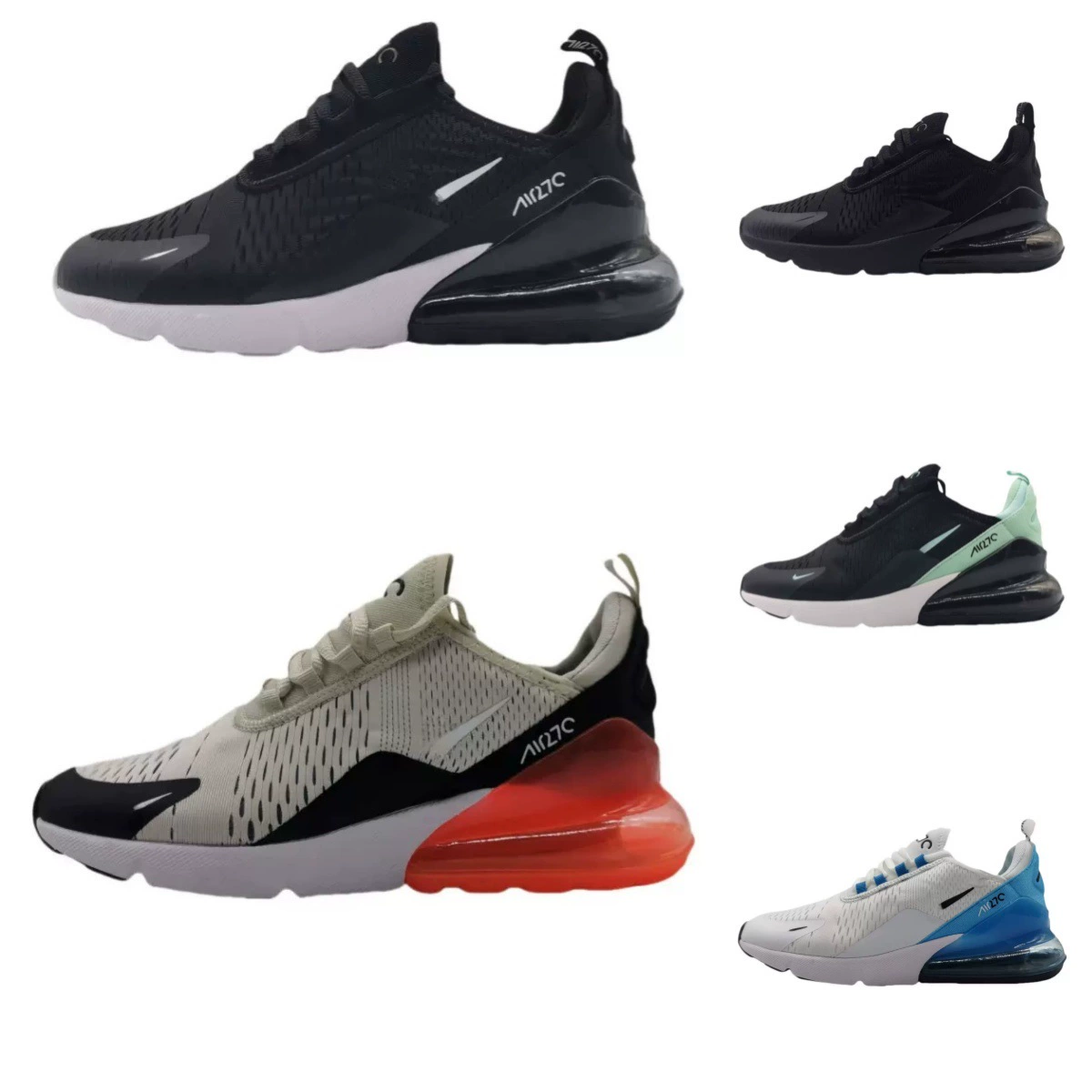2025 Summer Air Max270 Air Cushion Shoes Couple Breathable Mesh Sports Shoes Men's and Women's Fashion Easiest for Match Casual Shoes