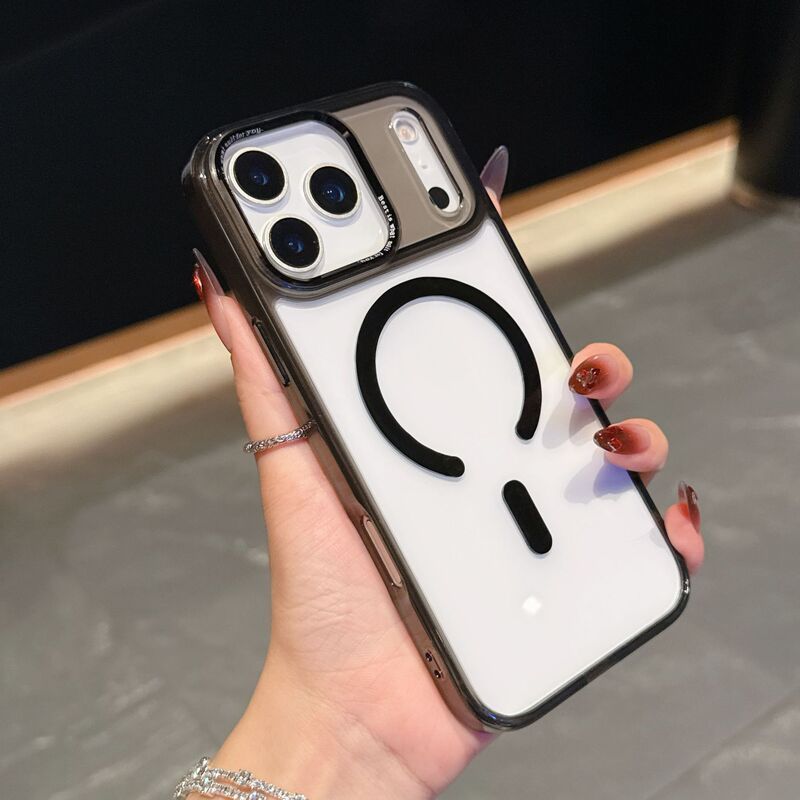 跨境适用iPhone17ProMax手机壳透明磁吸苹果17Air冰彩防摔保护套|undefined